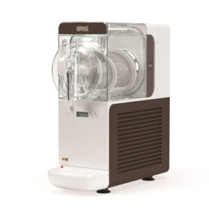 Bras B-Cube slushmaskin 2,8 L för café, bar och restaurang. Kompakt granita-maskin med luftkyld kompressor och låg ljudnivå.