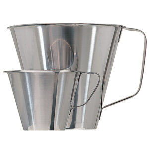 Köksmått 0,5 L i rostfritt stål 18/10 med slutet handtag. Stabilt mätmått för restaurang, café och hemmakök. Perfekt för exakt mätning vid matlagning och bakning.