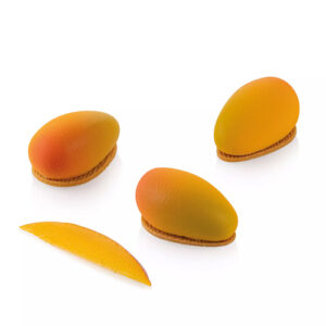 Silikomart Mango 30 silikonform med 16 kaviteter à 30 ml. Perfekt för mini desserter, mousse och bakverk. EU-tillverkad, tål ugn och frys.